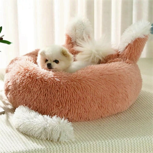 Plush Donut Dog Bed