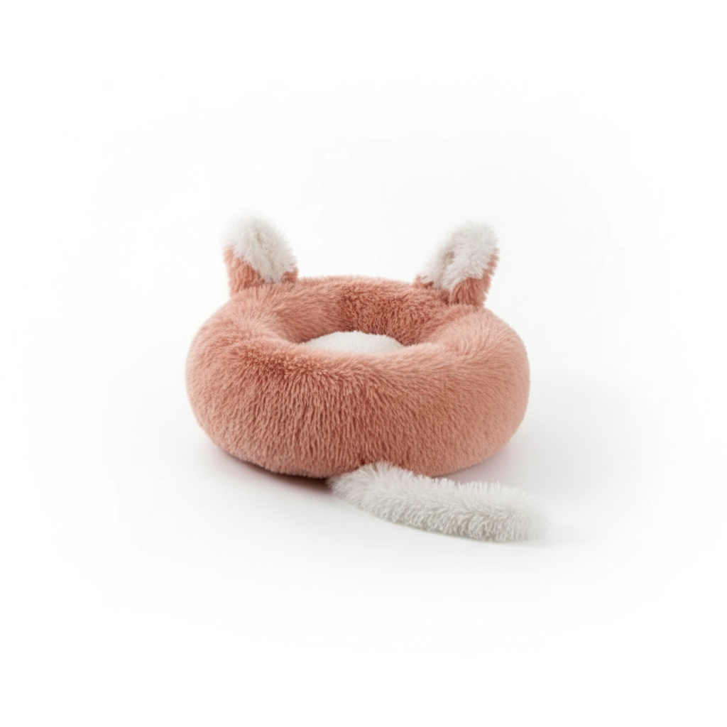 Plush Donut Dog Bed