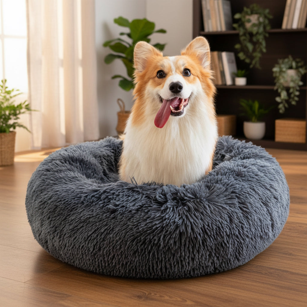 Fluffy Anti-Anxiety Dog Bed