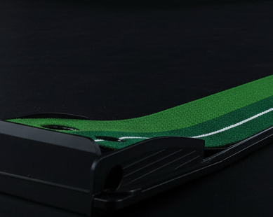 Golf Putting Mat in Indoor Golf Room